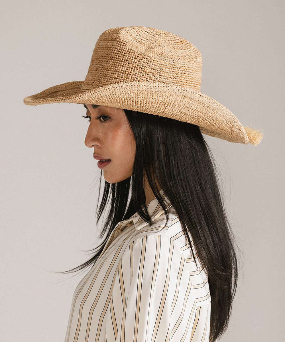 Ames Packable Straw Cowboy Hat - Che Cose Belle