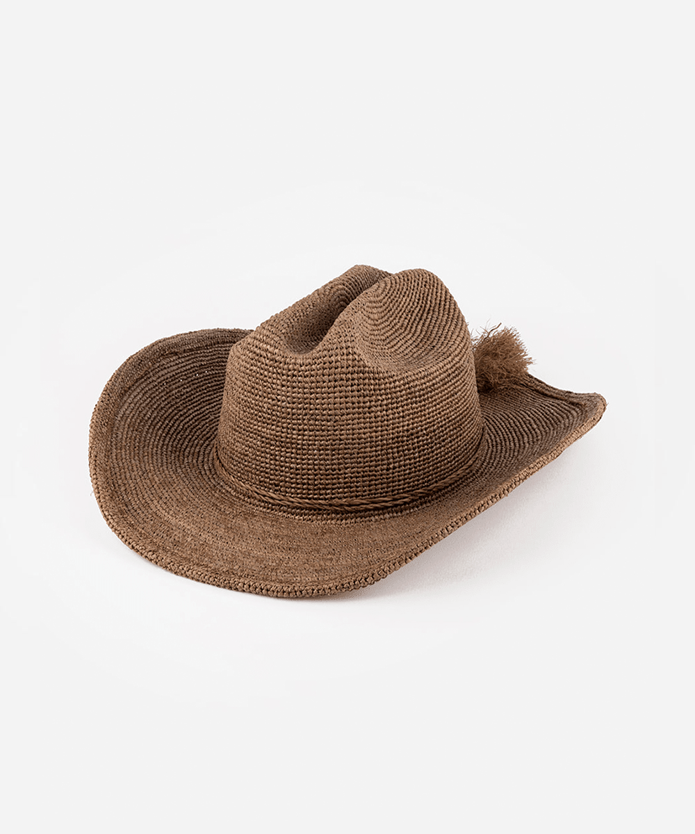 Ames Packable Straw Cowboy Hat - Che Cose Belle