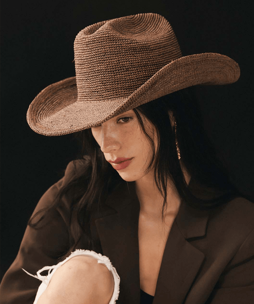 Ames Packable Straw Cowboy Hat - Che Cose Belle