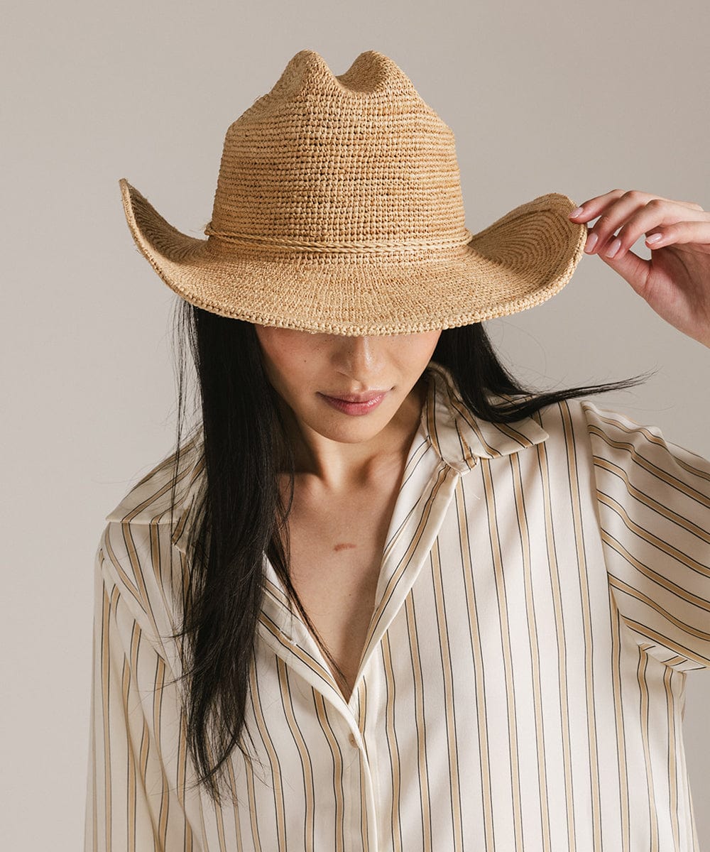Ames Packable Straw Cowboy Hat - Che Cose Belle