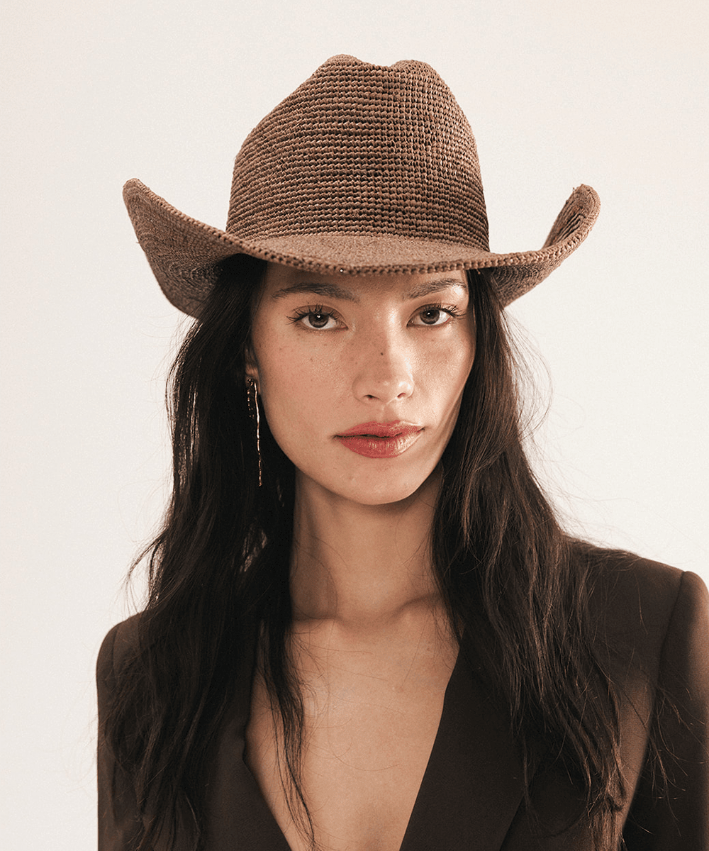 Ames Packable Straw Cowboy Hat - Che Cose Belle