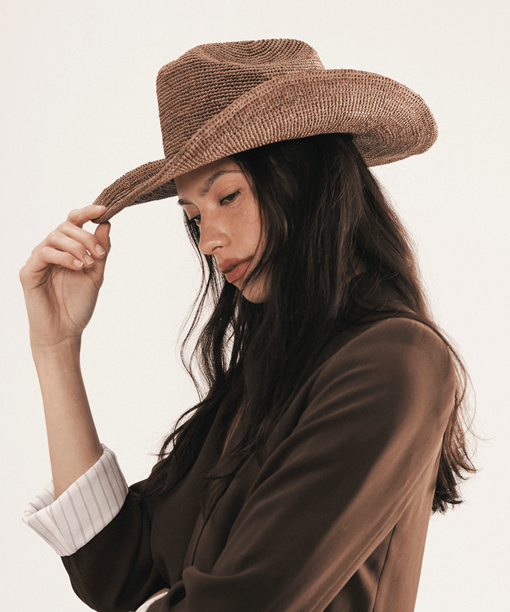 Ames Packable Straw Cowboy Hat - Che Cose Belle