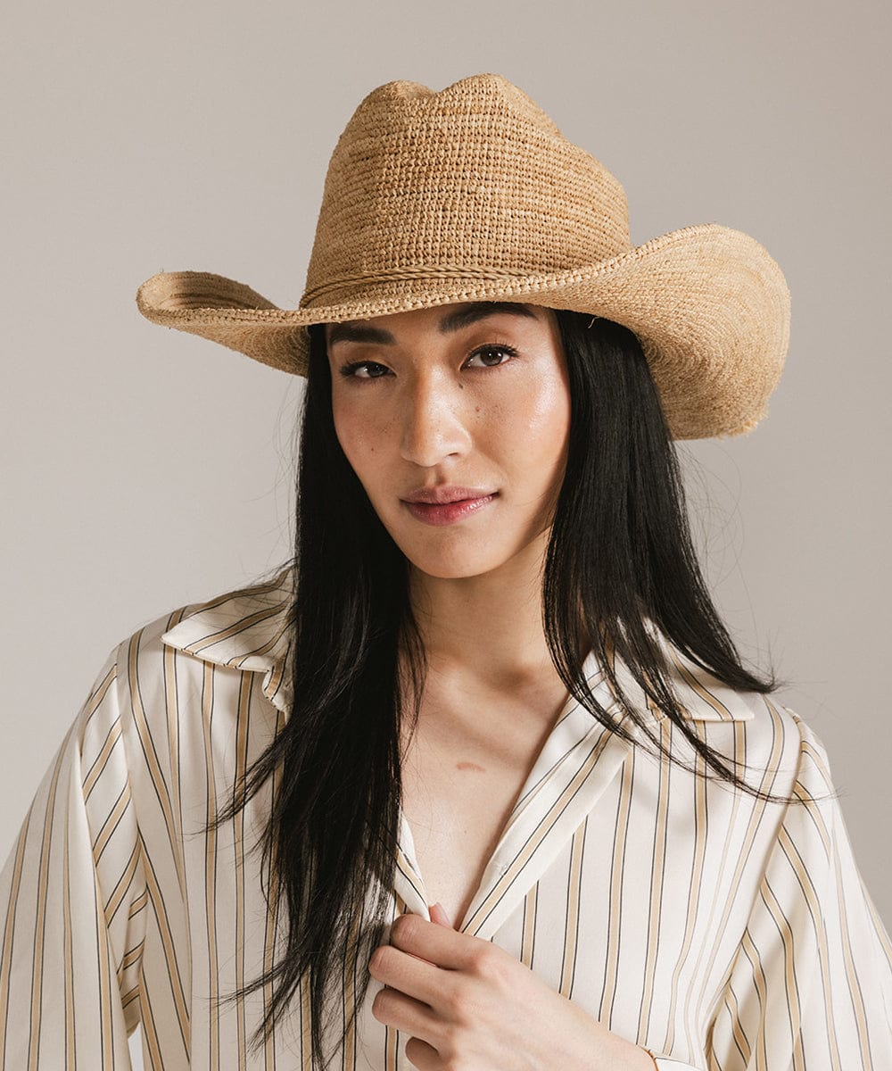 Ames Packable Straw Cowboy Hat - Che Cose Belle