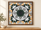 Amish Handmade Barn Quilt Wall Art – Reclaimed Barn Wood – 20.75” x 20.75” - Che Cose Belle
