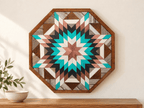 Amish Handmade Barn Quilt Wall Art – Reclaimed Barn Wood – 20.75” x 20.75” - Che Cose Belle