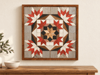 Amish Handmade Barn Quilt Wall Art – Reclaimed Barn Wood – 20.75” x 20.75” - Che Cose Belle