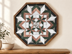 Amish Handmade Barn Quilt Wall Art – Reclaimed Barn Wood – 20.75” x 20.75” - Che Cose Belle