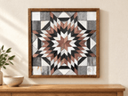 Amish Handmade Barn Quilt Wall Art – Reclaimed Barn Wood – 20.75” x 20.75” - Che Cose Belle
