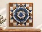Amish Handmade Barn Quilt Wall Art – Reclaimed Barn Wood – 20.75” x 20.75” - Che Cose Belle