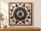 Amish Handmade Barn Quilt Wall Art – Reclaimed Barn Wood – 20.75” x 20.75” - Che Cose Belle
