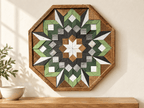 Amish Handmade Barn Quilt Wall Art – Reclaimed Barn Wood – 20.75” x 20.75” - Che Cose Belle