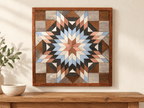 Amish Handmade Barn Quilt Wall Art – Reclaimed Barn Wood – 20.75” x 20.75” - Che Cose Belle