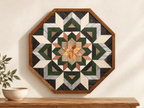 Amish Handmade Barn Quilt Wall Art – Reclaimed Barn Wood – 20.75” x 20.75” - Che Cose Belle