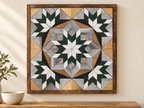 Amish Handmade Barn Quilt Wall Art – Reclaimed Barn Wood – 20.75” x 20.75” - Che Cose Belle