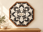Amish Handmade Barn Quilt Wall Art – Reclaimed Barn Wood – 20.75” x 20.75” - Che Cose Belle