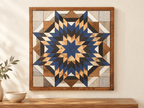 Amish Handmade Barn Quilt Wall Art – Reclaimed Barn Wood – 20.75” x 20.75” - Che Cose Belle