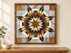 Amish Handmade Barn Quilt Wall Art – Reclaimed Barn Wood – 20.75” x 20.75” - Che Cose Belle