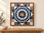 Amish Handmade Barn Quilt Wall Art – Reclaimed Barn Wood – 20.75” x 20.75” - Che Cose Belle