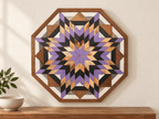 Amish Handmade Barn Quilt Wall Art – Reclaimed Barn Wood – 20.75” x 20.75” - Che Cose Belle
