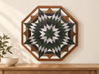 Amish Handmade Barn Quilt Wall Art – Reclaimed Barn Wood – 20.75” x 20.75” - Che Cose Belle