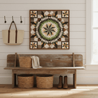 Amish Handmade Barn Quilt Wall Art – Reclaimed Barn Wood – 30.5” x 30.5” - Che Cose Belle