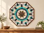 Amish Handmade Barn Quilt Wall Art – Reclaimed Barn Wood – 30.5” x 30.5” - Che Cose Belle