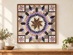 Amish Handmade Barn Quilt Wall Art – Reclaimed Barn Wood – 30.5” x 30.5” - Che Cose Belle