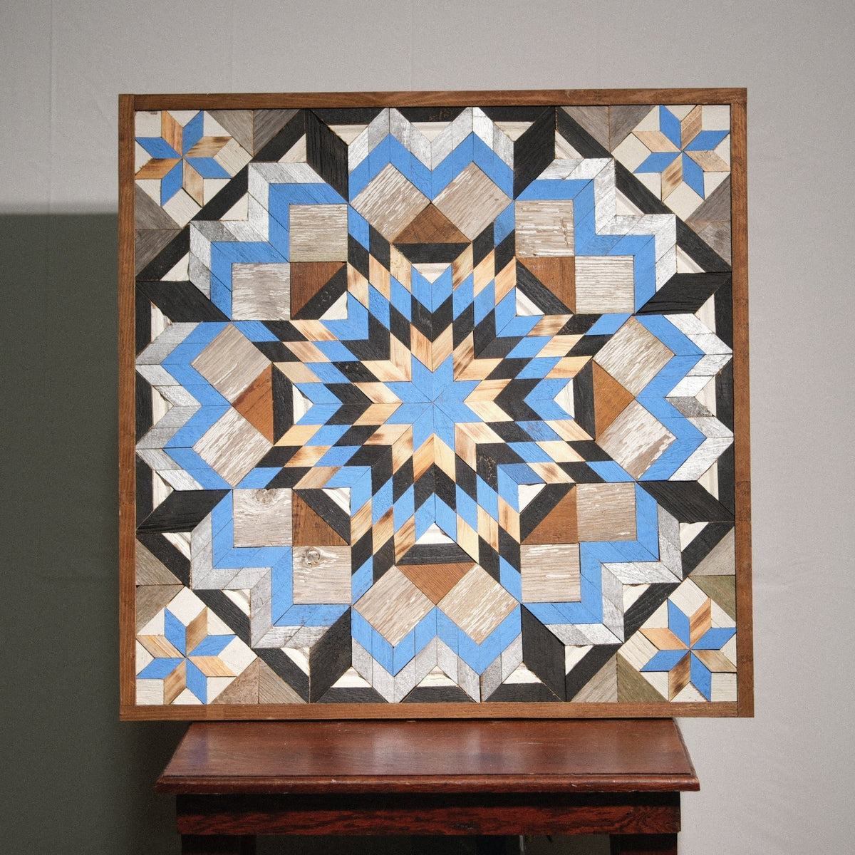 Amish Handmade Barn Quilt Wall Art – Reclaimed Barn Wood – 30.5” x 30.5” - Che Cose Belle