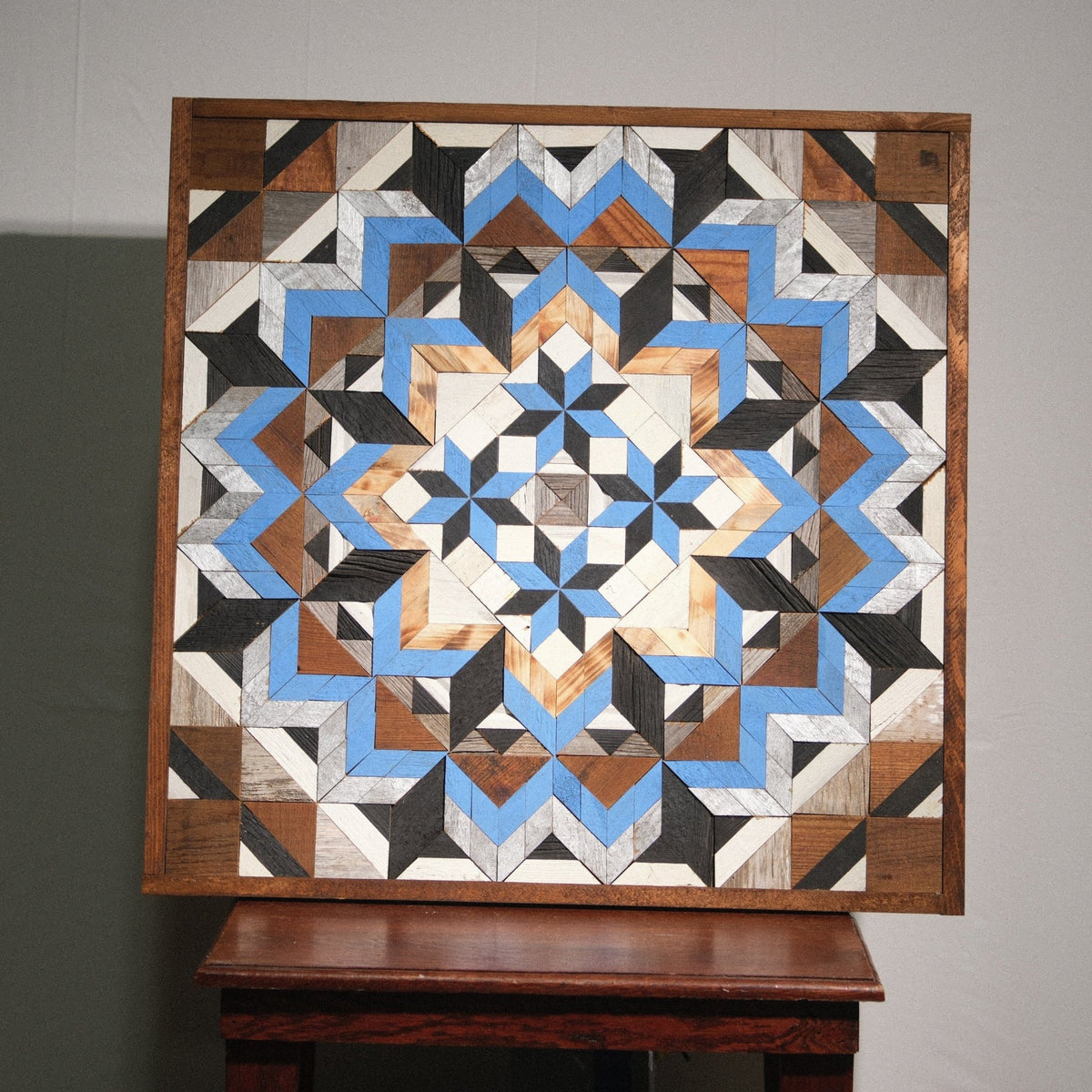 Amish Handmade Barn Quilt Wall Art – Reclaimed Barn Wood – 30.5” x 30.5” - Che Cose Belle