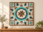 Amish Handmade Barn Quilt Wall Art – Reclaimed Barn Wood – 30.5” x 30.5” - Che Cose Belle