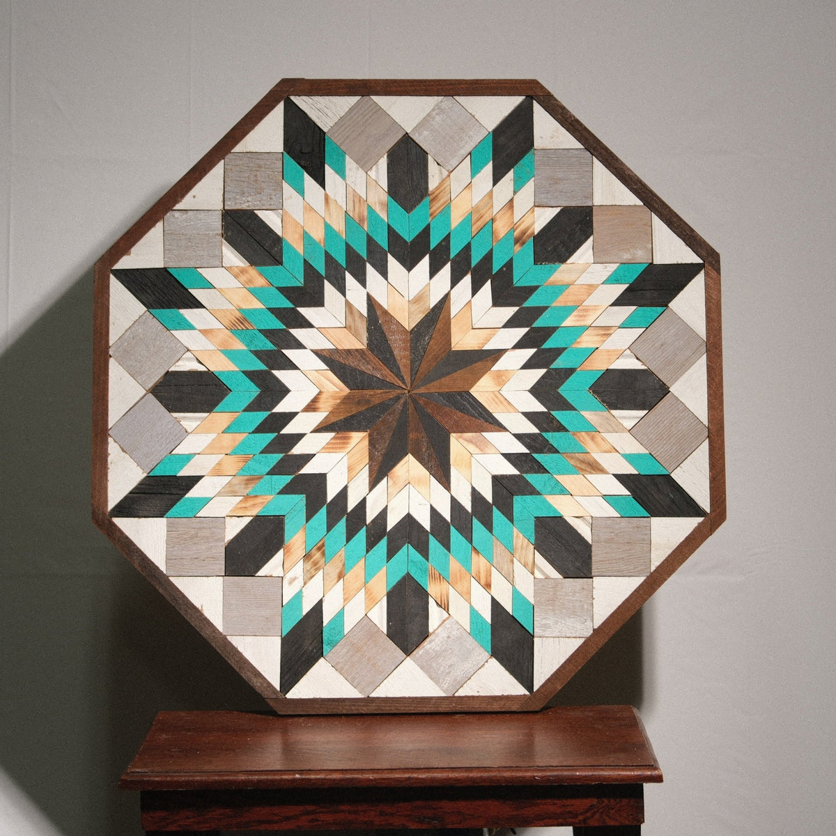 Amish Handmade Barn Quilt Wall Art – Reclaimed Barn Wood – 30.5” x 30.5” - Che Cose Belle