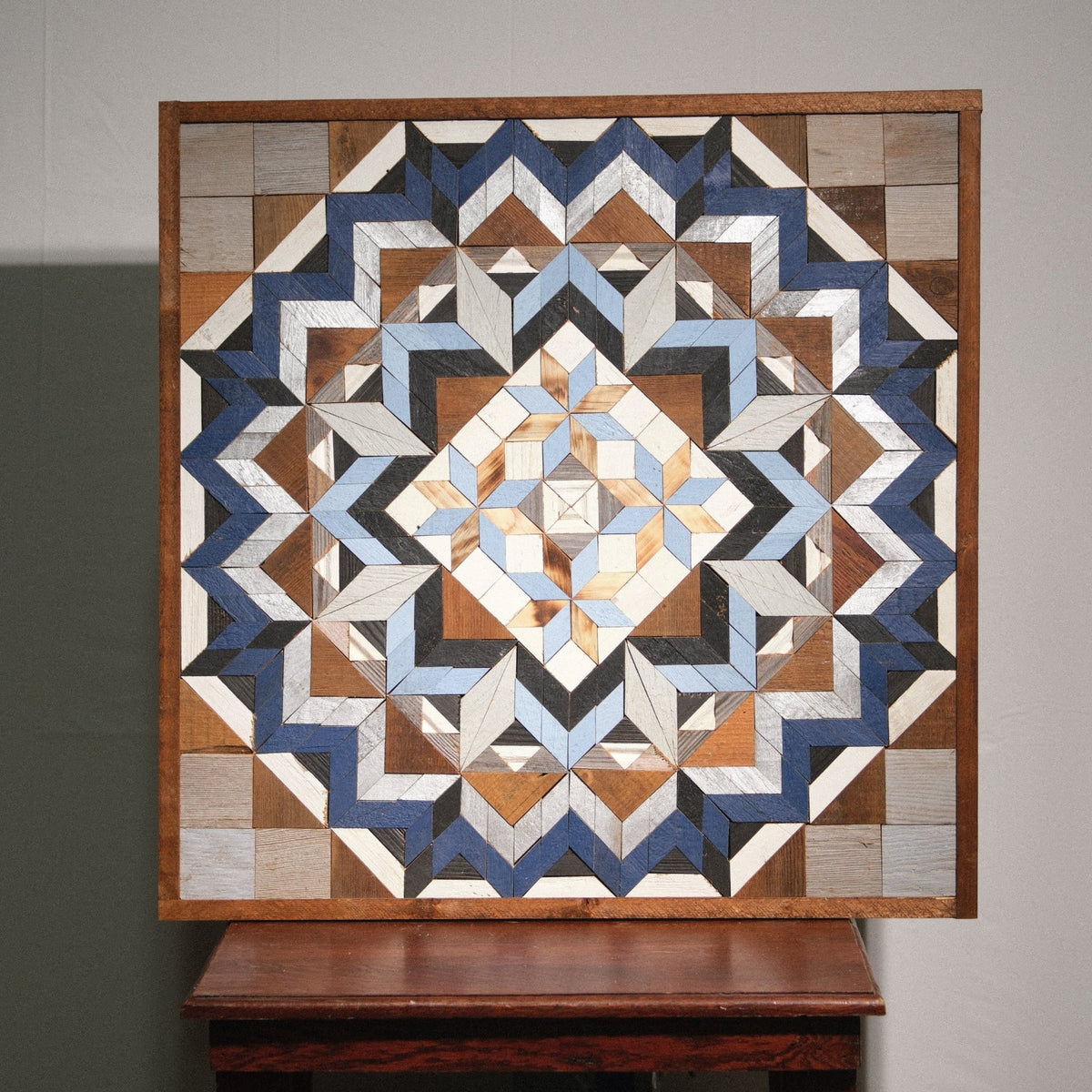 Amish Handmade Barn Quilt Wall Art – Reclaimed Barn Wood – 30.5” x 30.5” - Che Cose Belle