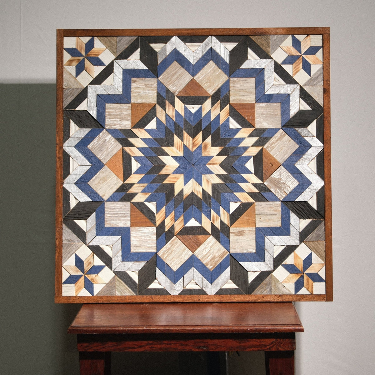 Amish Handmade Barn Quilt Wall Art – Reclaimed Barn Wood – 30.5” x 30.5” - Che Cose Belle