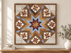 Amish Handmade Barn Quilt Wall Art – Reclaimed Barn Wood – 30.5” x 30.5” - Che Cose Belle