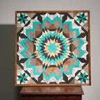 Amish Handmade Barn Quilt Wall Art – Reclaimed Barn Wood – 30.5” x 30.5” - Che Cose Belle