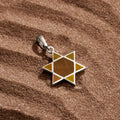 Ancestral Protector - Tiger’s Eye Star of David Charm - Che Cose Belle