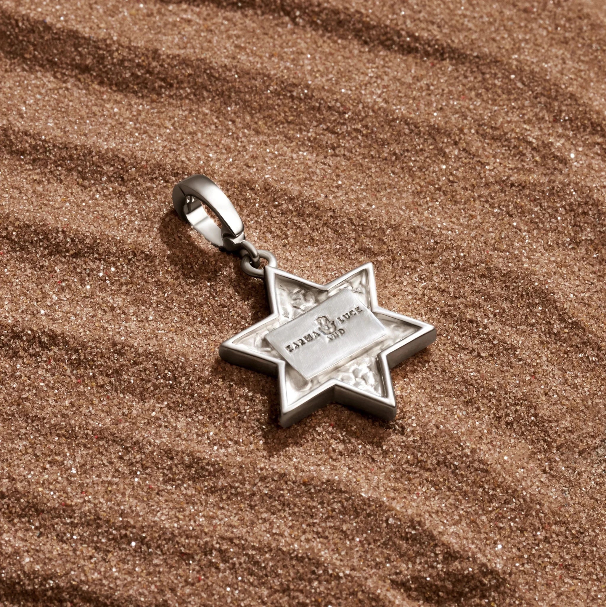 Ancestral Protector - Tiger’s Eye Star of David Charm - Che Cose Belle