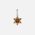Ancestral Protector - Tiger’s Eye Star of David Charm - Che Cose Belle