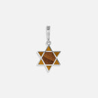Ancestral Protector - Tiger’s Eye Star of David Charm - Che Cose Belle