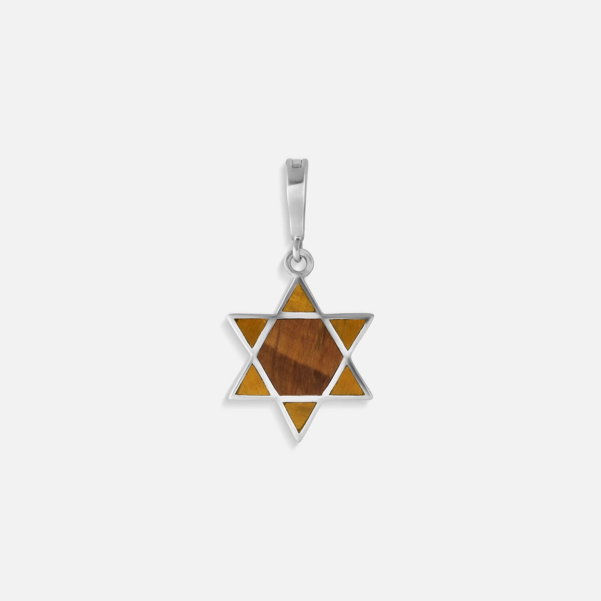 Ancestral Protector - Tiger’s Eye Star of David Charm - Che Cose Belle
