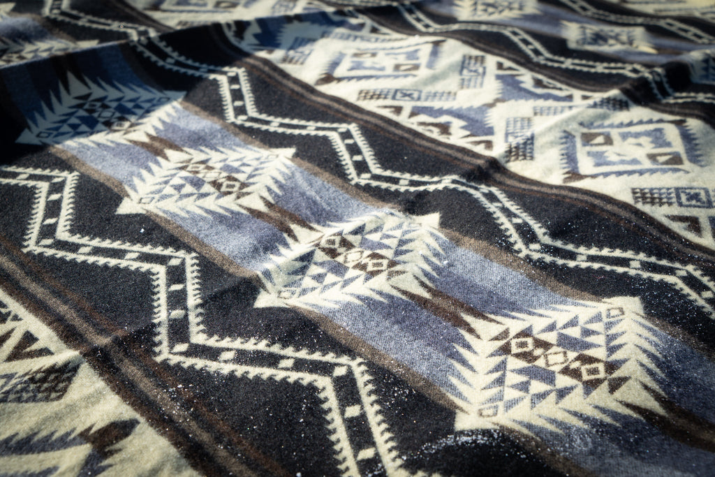 Andean Alpaca Wool Blanket - Slate - Che Cose Belle