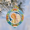 Angel Sculpted Hand-Painted Christmas Ornament by G. DeBrekht - Nativity Holiday Decor - 6102412 - Che Cose Belle