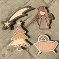 Angel Wood Magnet Set - Che Cose Belle