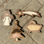 Angel Wood Magnet Set - Che Cose Belle