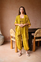 Angela Short Kimono Duster in Lemongrass - Che Cose Belle