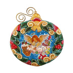 Angel's Gift Wreath Sculpted Hand-Painted Christmas Ornament by G. DeBrekht - Nativity Holiday Decor - 610314 - Che Cose Belle