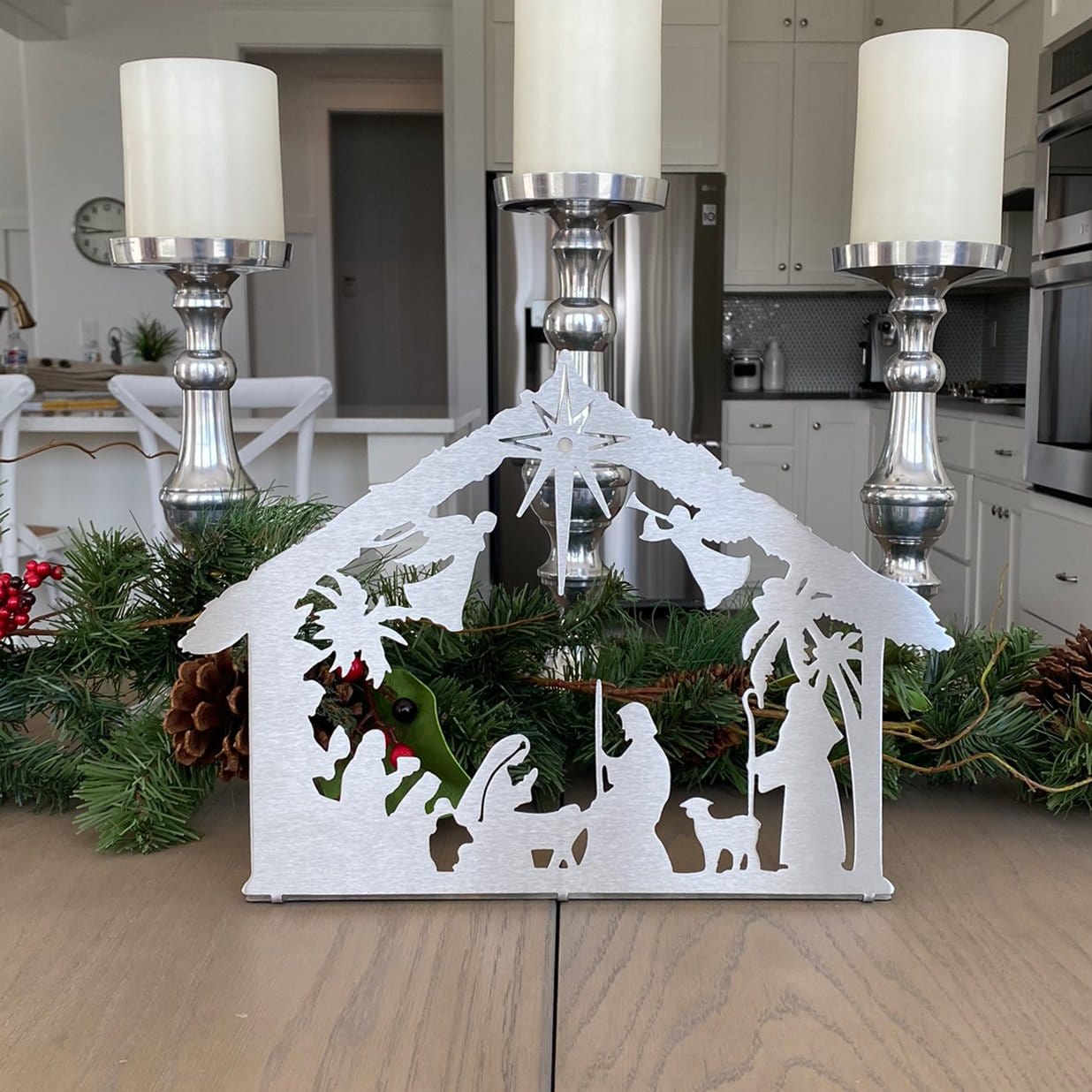Angels Nativity Silhouette - Single Piece Nativity Scene Christmas Decor - Che Cose Belle