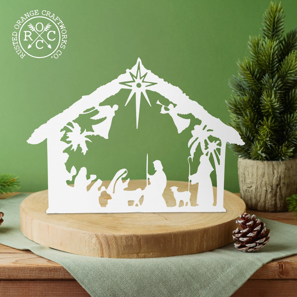 Angels Nativity Silhouette - Single Piece Nativity Scene Christmas Decor - Che Cose Belle