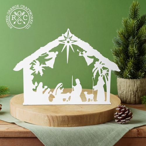 Angels Nativity Silhouette - Single Piece Nativity Scene Christmas Decor - Che Cose Belle