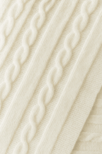 Angora and Wool | Knit Scarf (solid, beige) - Che Cose Belle